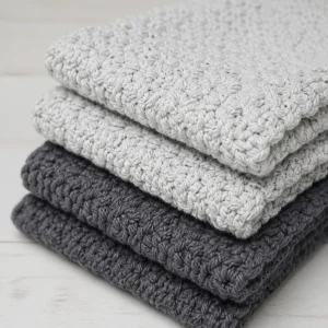 Crochet Baby Burp Cloth Set