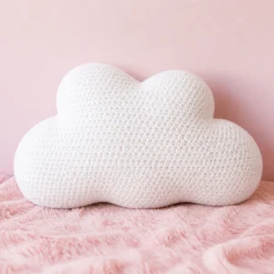Crochet Baby Cloud Shape Pillow