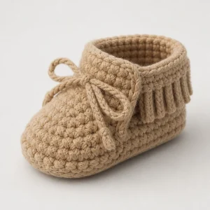 Crochet Baby Moccasin Shoe Pattern