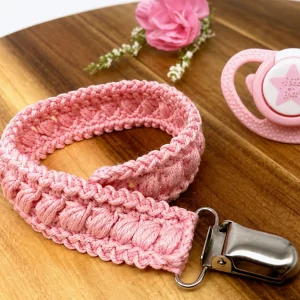 Crochet Baby Pacifier Clip Holder