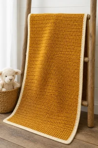 Crochet Apple Cider Baby Blanket