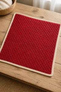 Crochet Autumn Mushroom C2C Baby Blanket