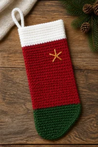 Crochet Baby First Christmas Stocking