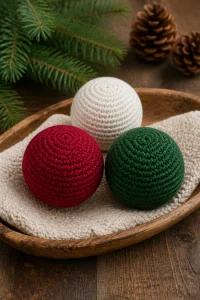 Crochet Christmas Baby Soft Ball Set