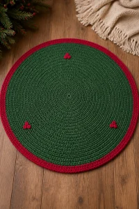 Crochet Christmas Wreath Baby Play Mat