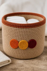 Crochet Cornucopia Baby Nursery Basket
