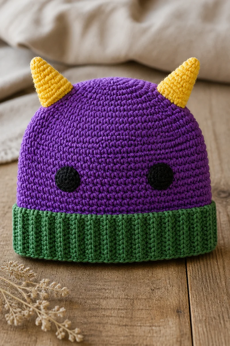 Crochet dragon baby hat beanie, perfect for infants and toddlers, featuring cute dragon details.