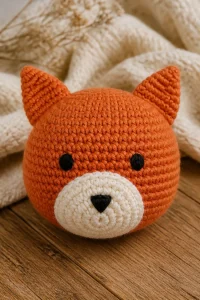 Crochet Fox Baby Stuffed Toy