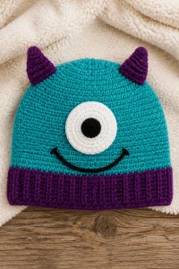 Crochet Little Monster Baby Hat Beanie