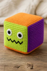 Crochet Monster Baby Soft Block