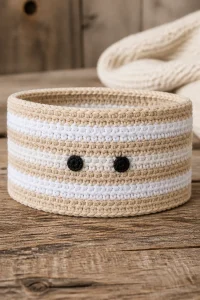 Crochet Mummy Wrap Ear Warmer Headband