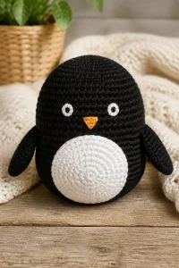 Crochet Penguin Baby Stuffed Toy