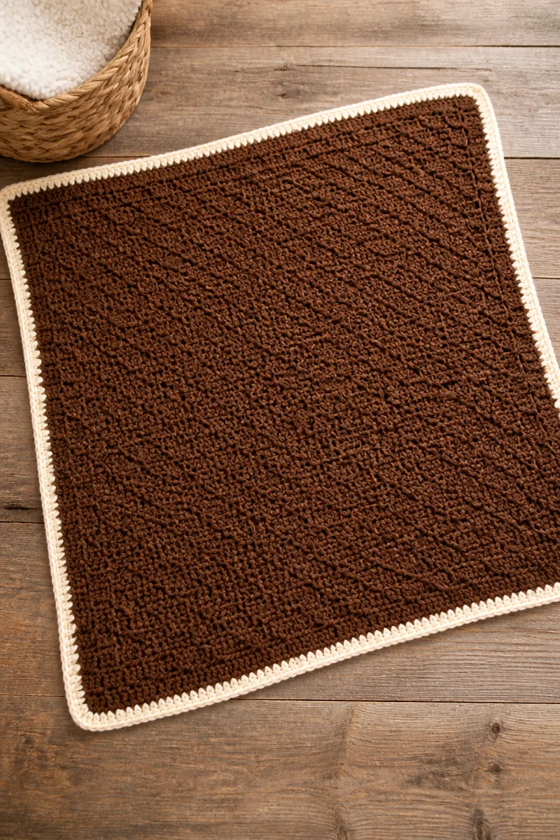 Crochet Pilgrim Hat C2C Baby Blanket showcasing a festive design.