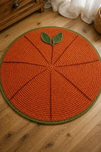 Crochet Pumpkin Baby Play Mat
