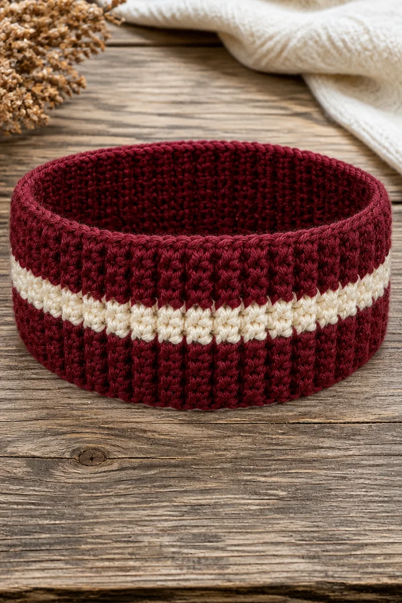 Crochet Ribbed Ear Warmer Headband for warmth and style in winter