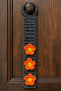 Crochet Snapdragon Halloween Door Hanger