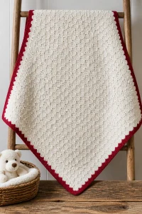 Crochet Snowman C2C Baby Blanket