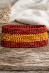 Crochet Spiced Chai Ear Warmer Headband