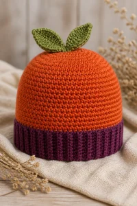 Crochet Sweet Potato Baby Beanie